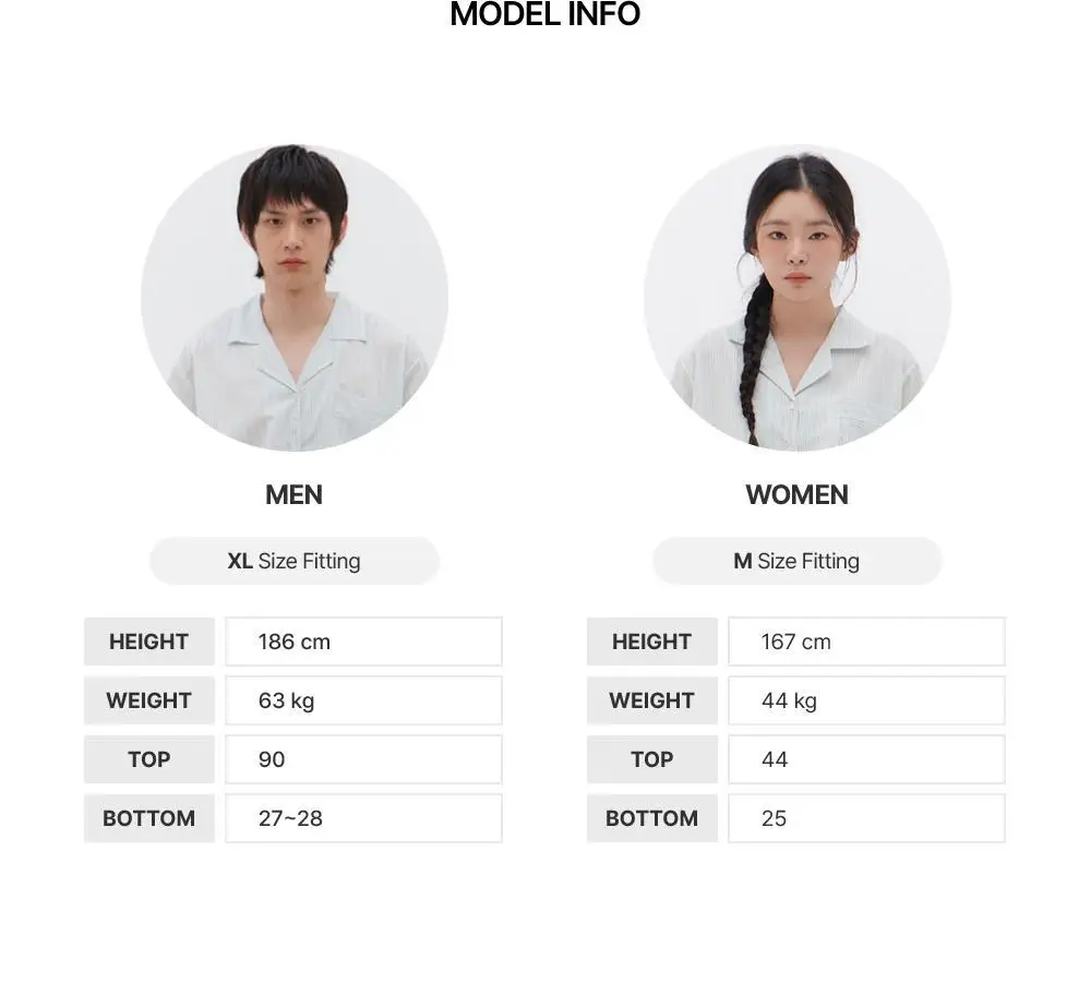[곽민경 PICK] 오프아워 타이드리듬 치즈폼 반팔 잠옷 세트 (M / L / XL) 상세페이지 25